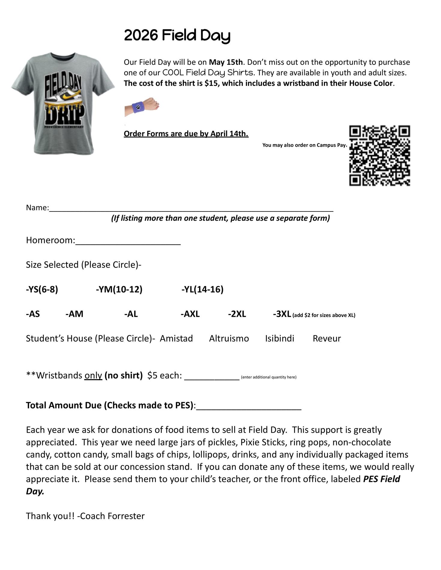 Field Day Tshirt Flyer