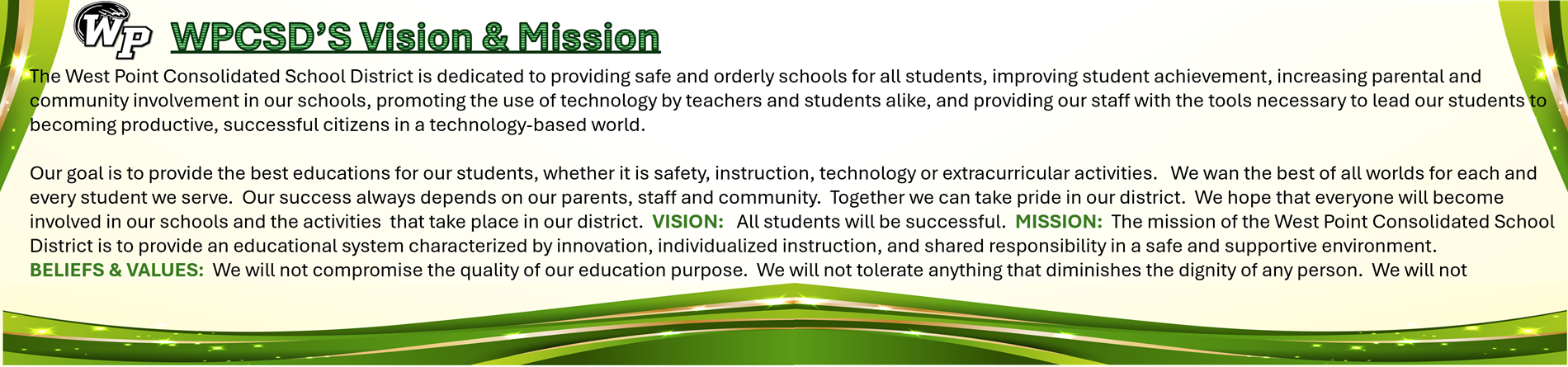 wpcsd mission statement