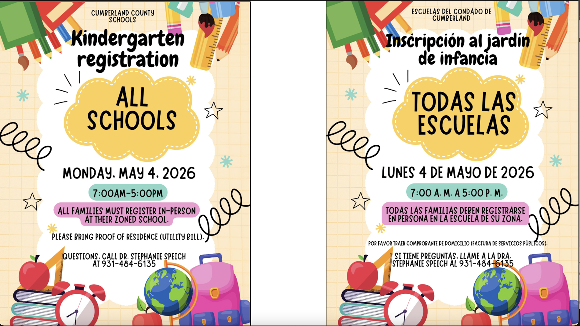 Kindergarten Registration 