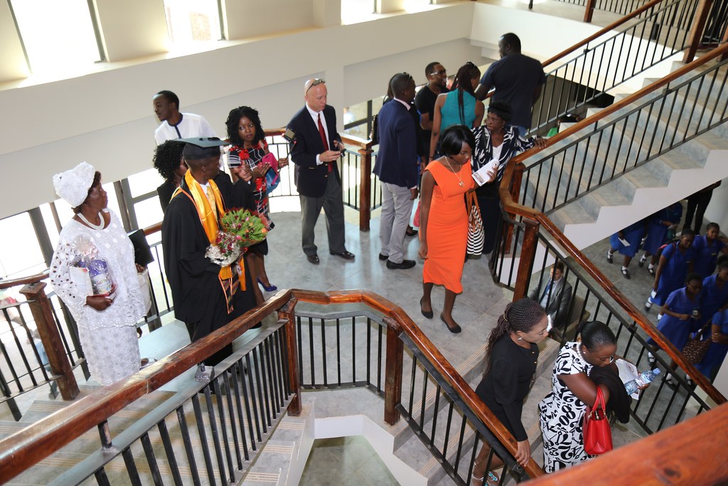 Northrise students on staircase