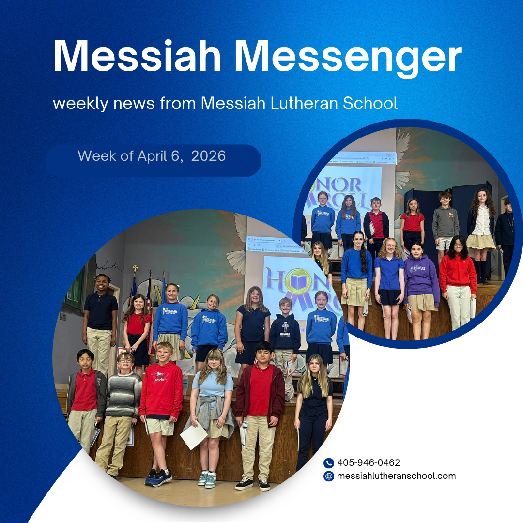 Messiah Messenger for the week of April 6, 2026