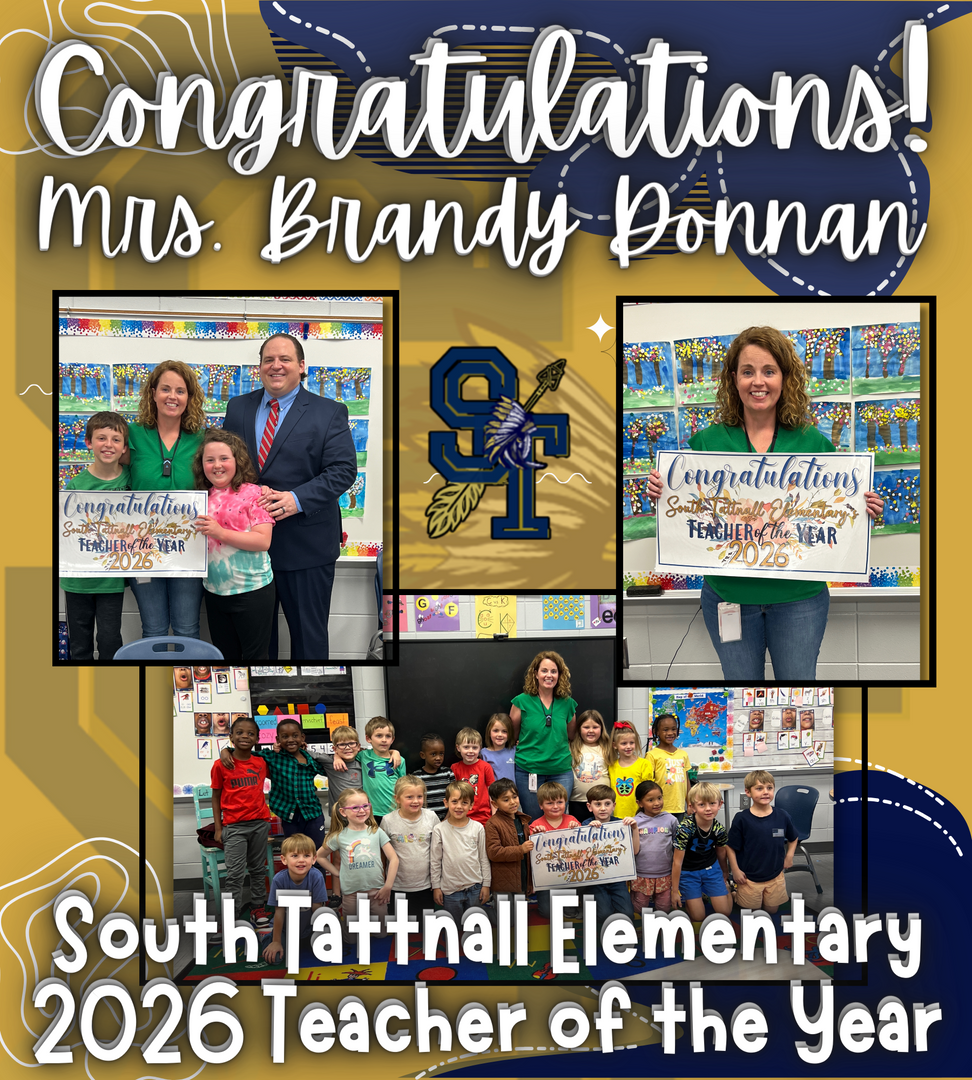 teacher of year collage with students, Brandy Donnan