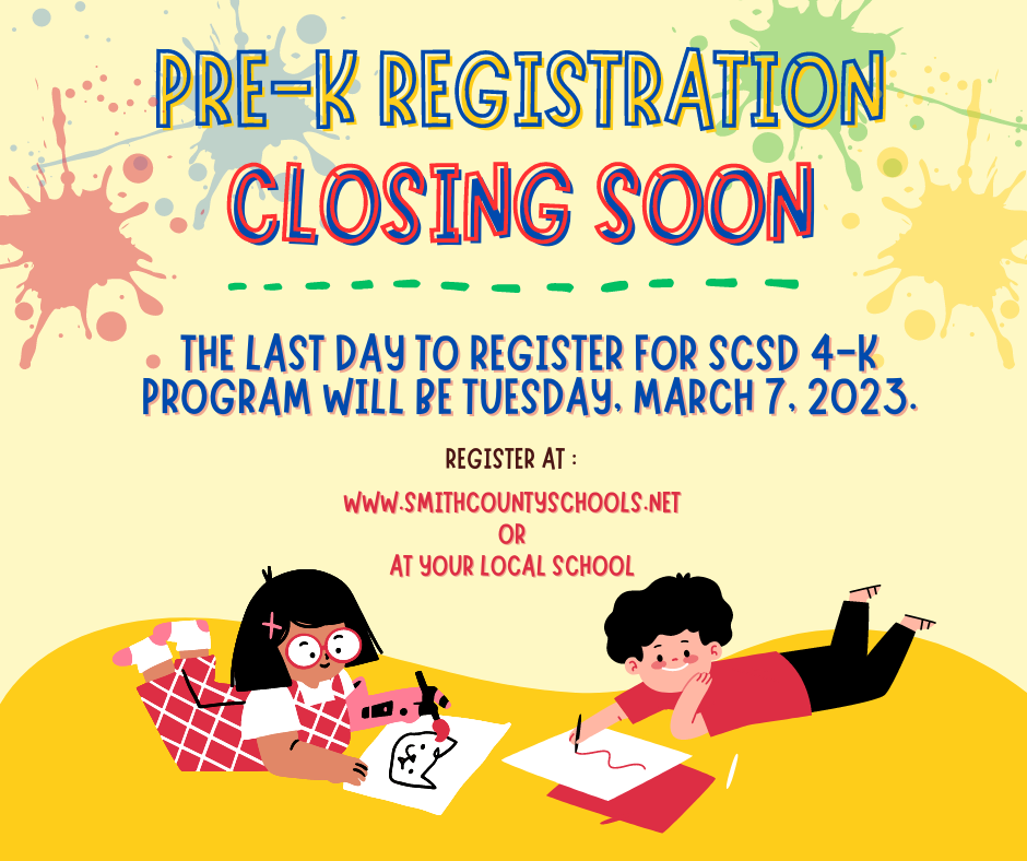 Pre K Registration Closing Soon