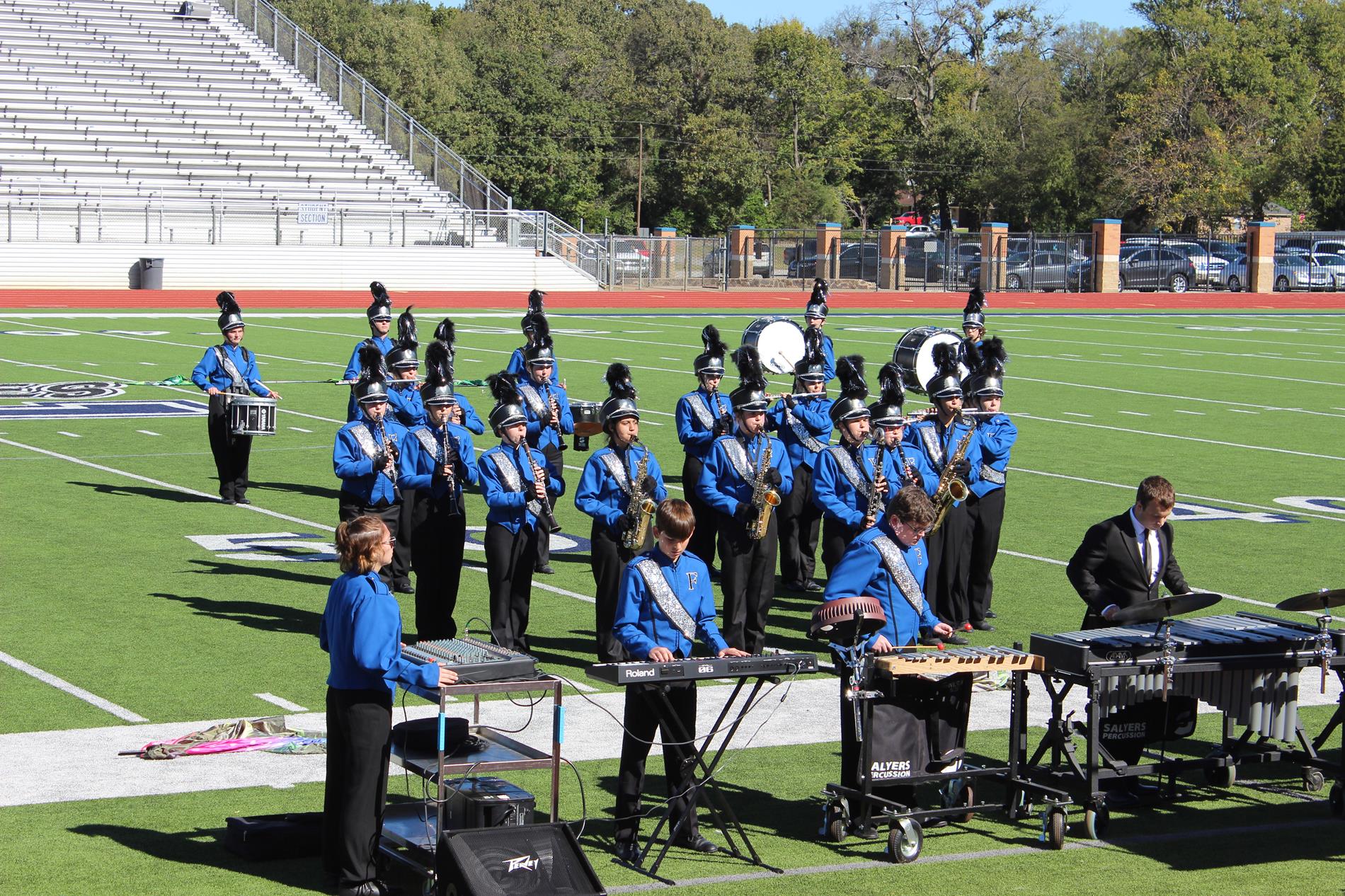 band performing