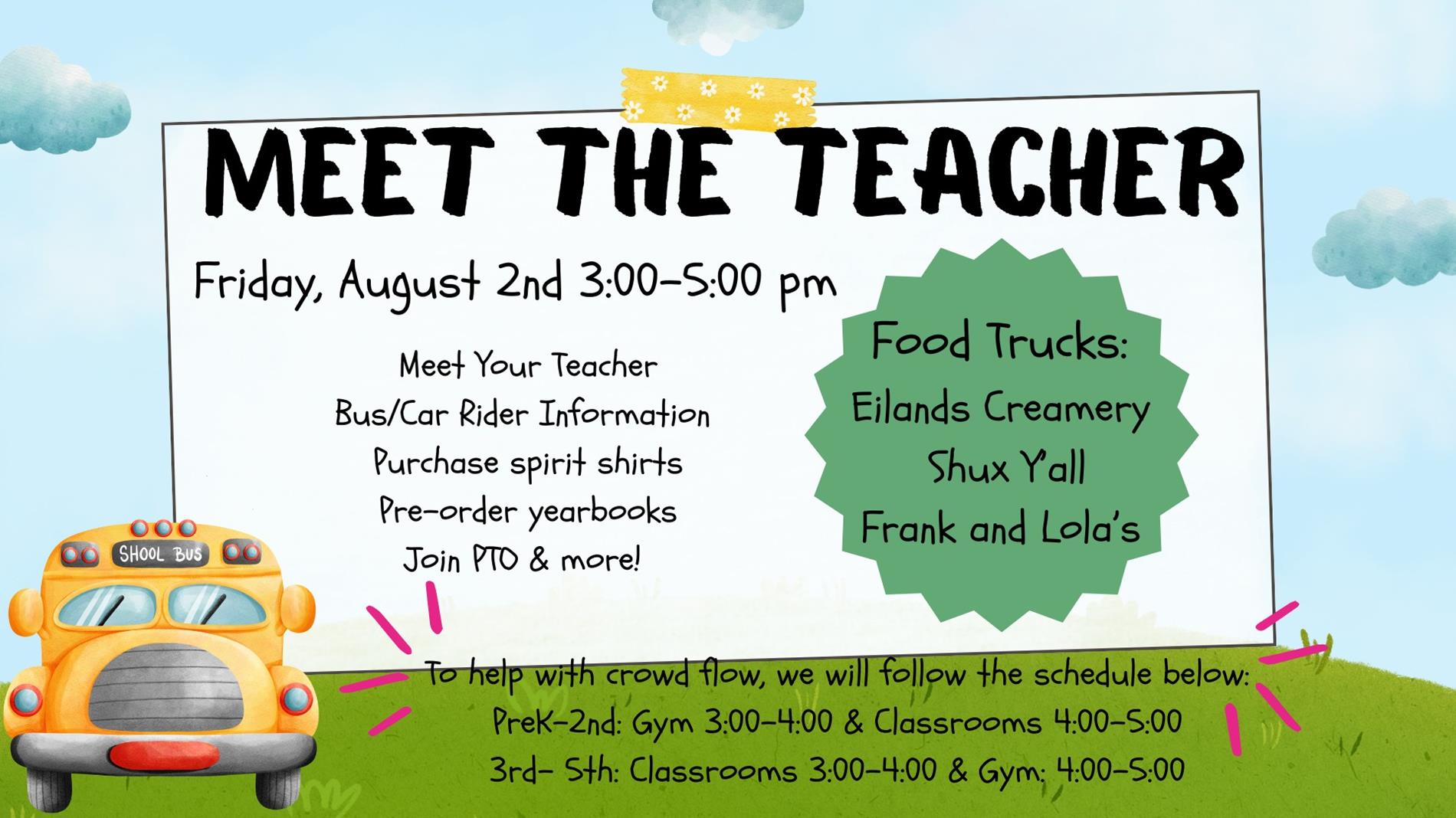 Meet The Teacher Food Truck List.