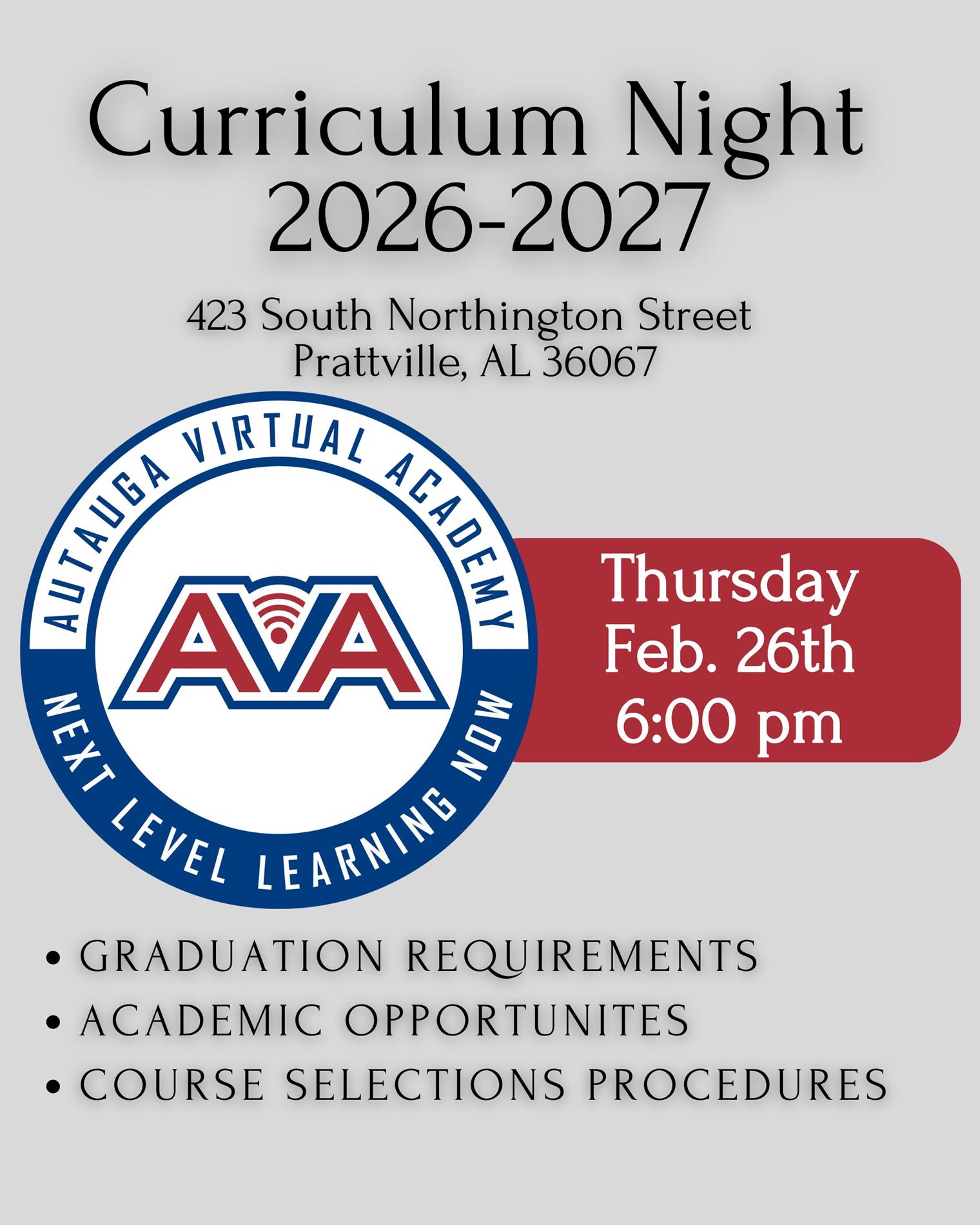 Curriculum Night