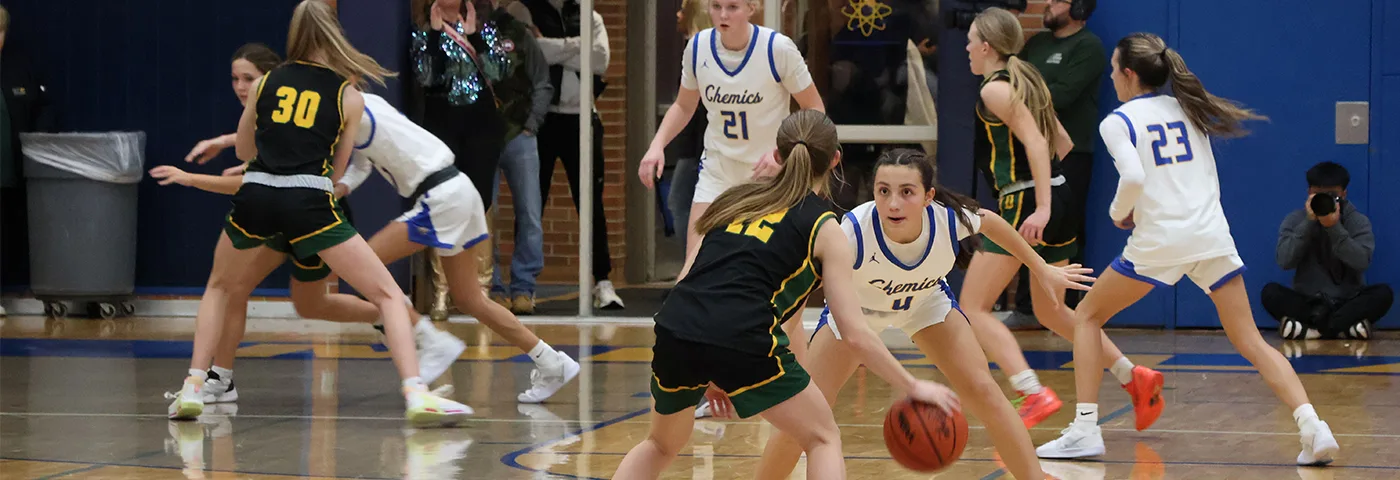 Midland High vrs. Dow High School girls basketball. Enroll today for opportunities like this at https://www.midlandps.org/enrollment
