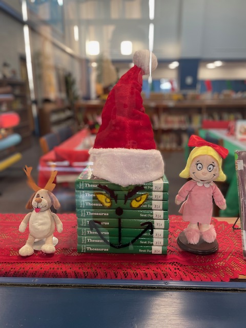 Grinch made of Books