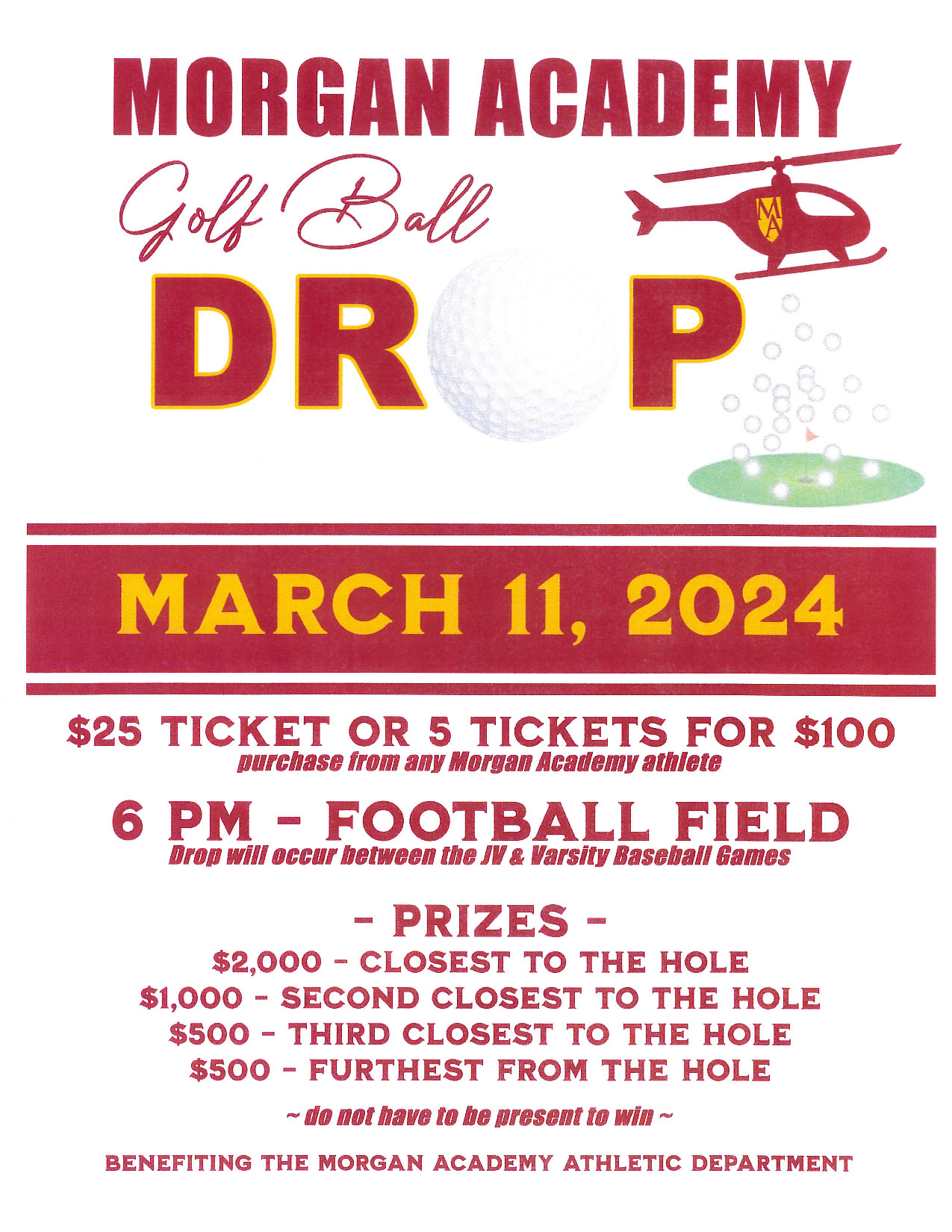 Golf Ball Drop Flyer