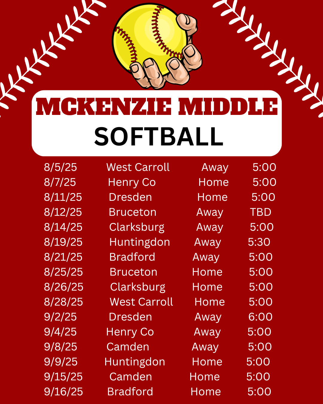 25 softball