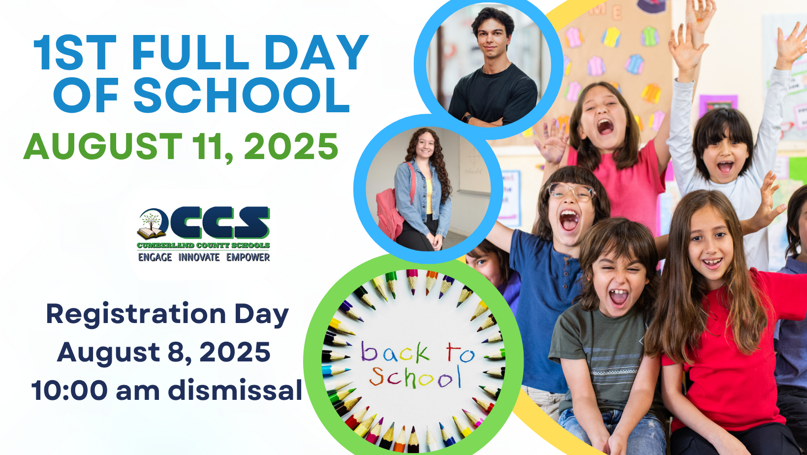 1st Days of School registration and 1st full day