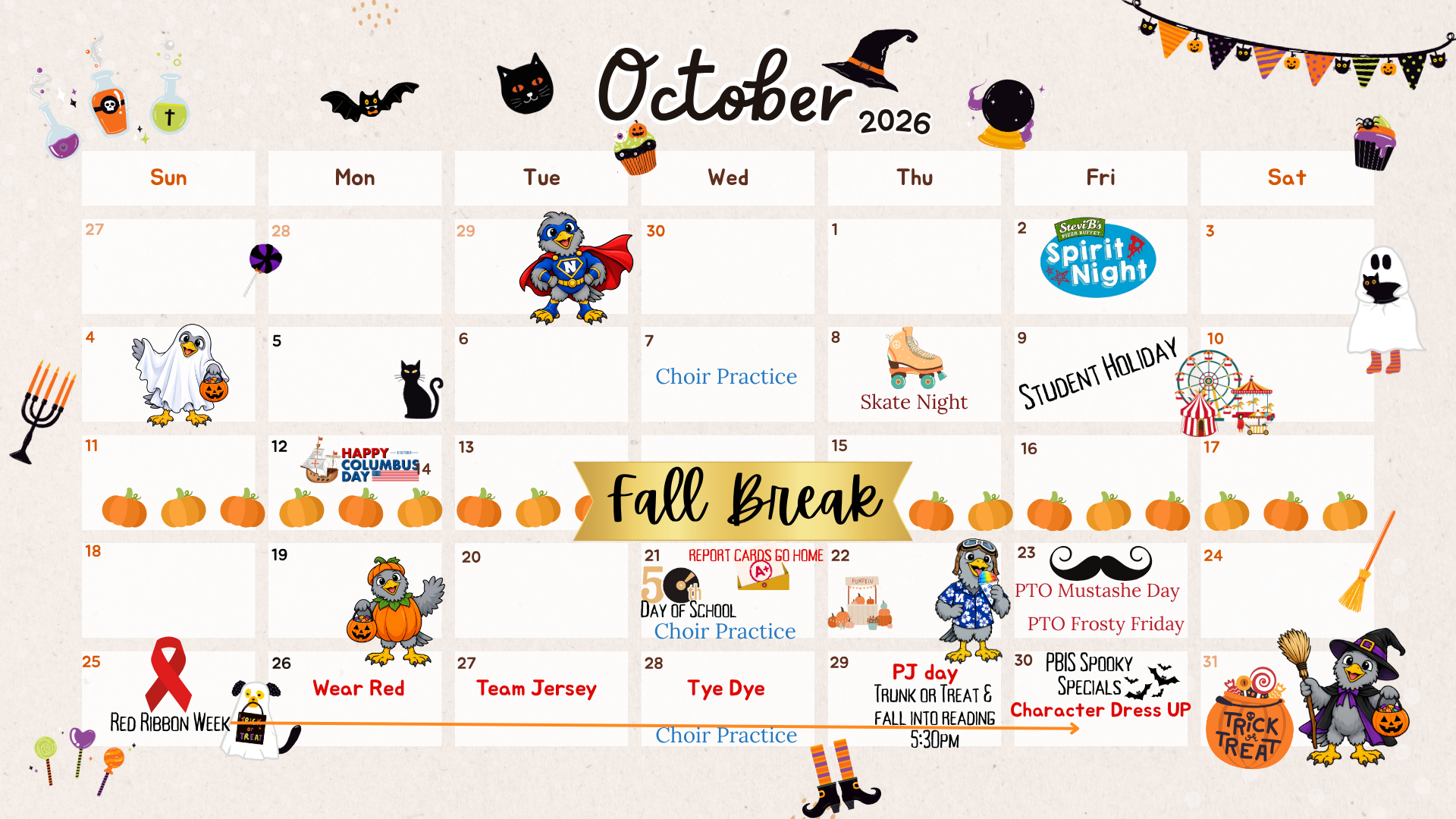 October 2026 Calendar