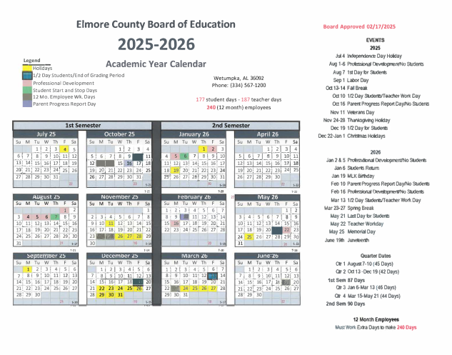 2025-2026 Calendar