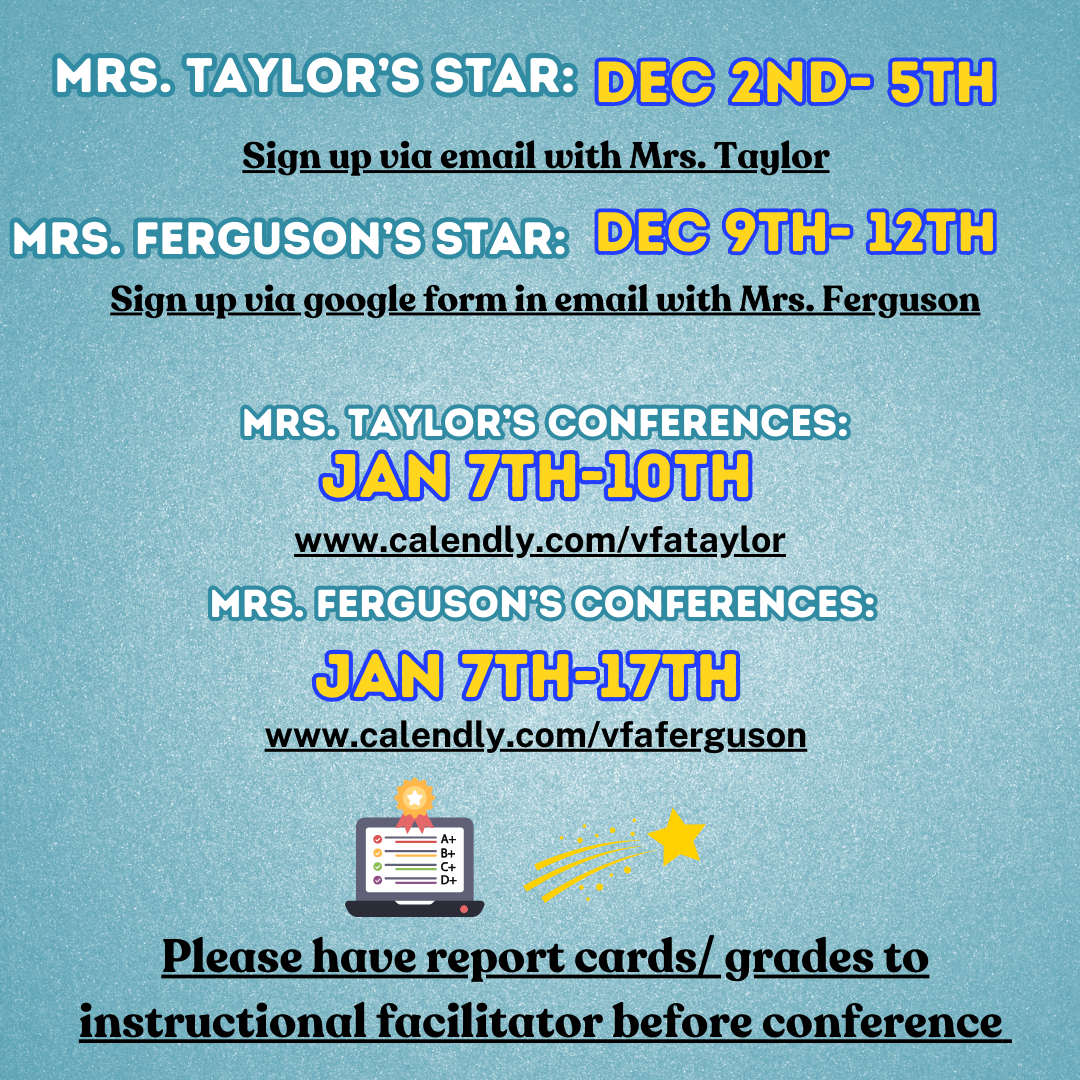 Star & Conference reminder