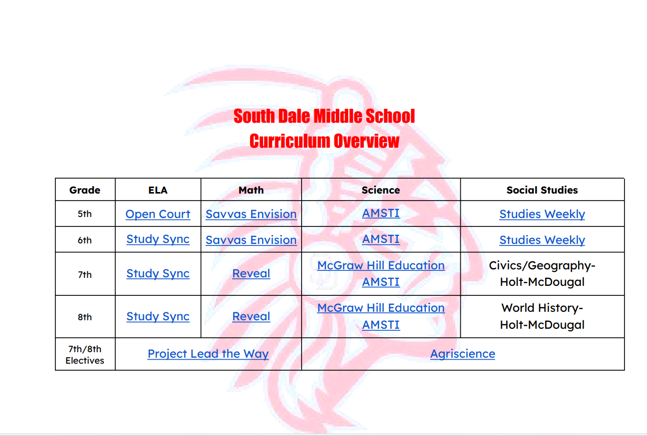 curriculum overview