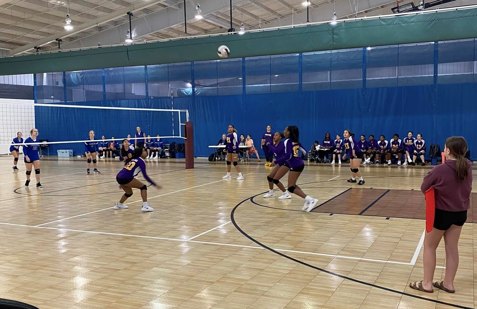 volleyball in action