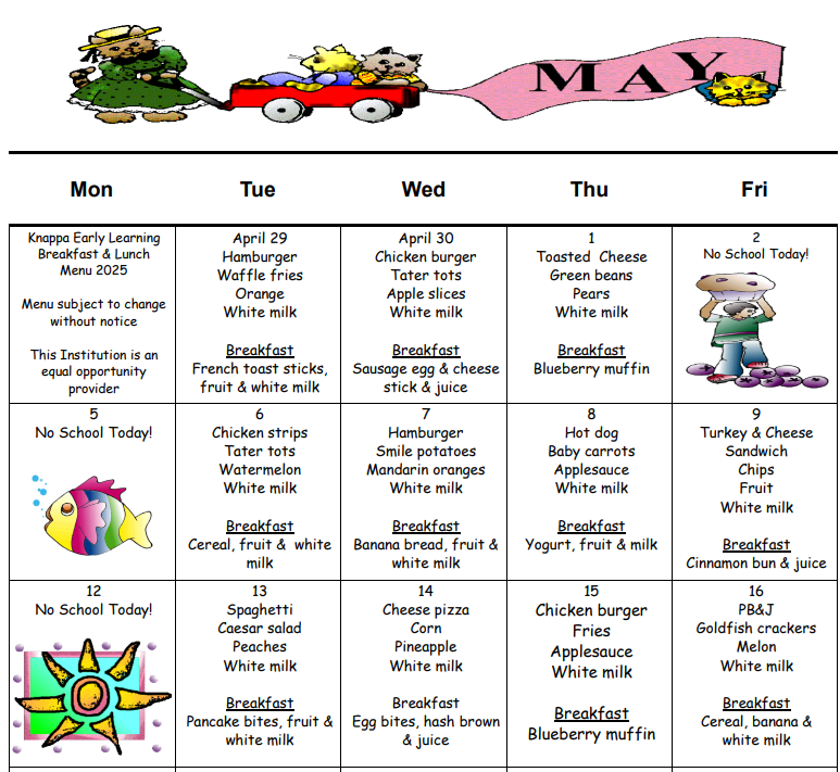 Lunch Menu