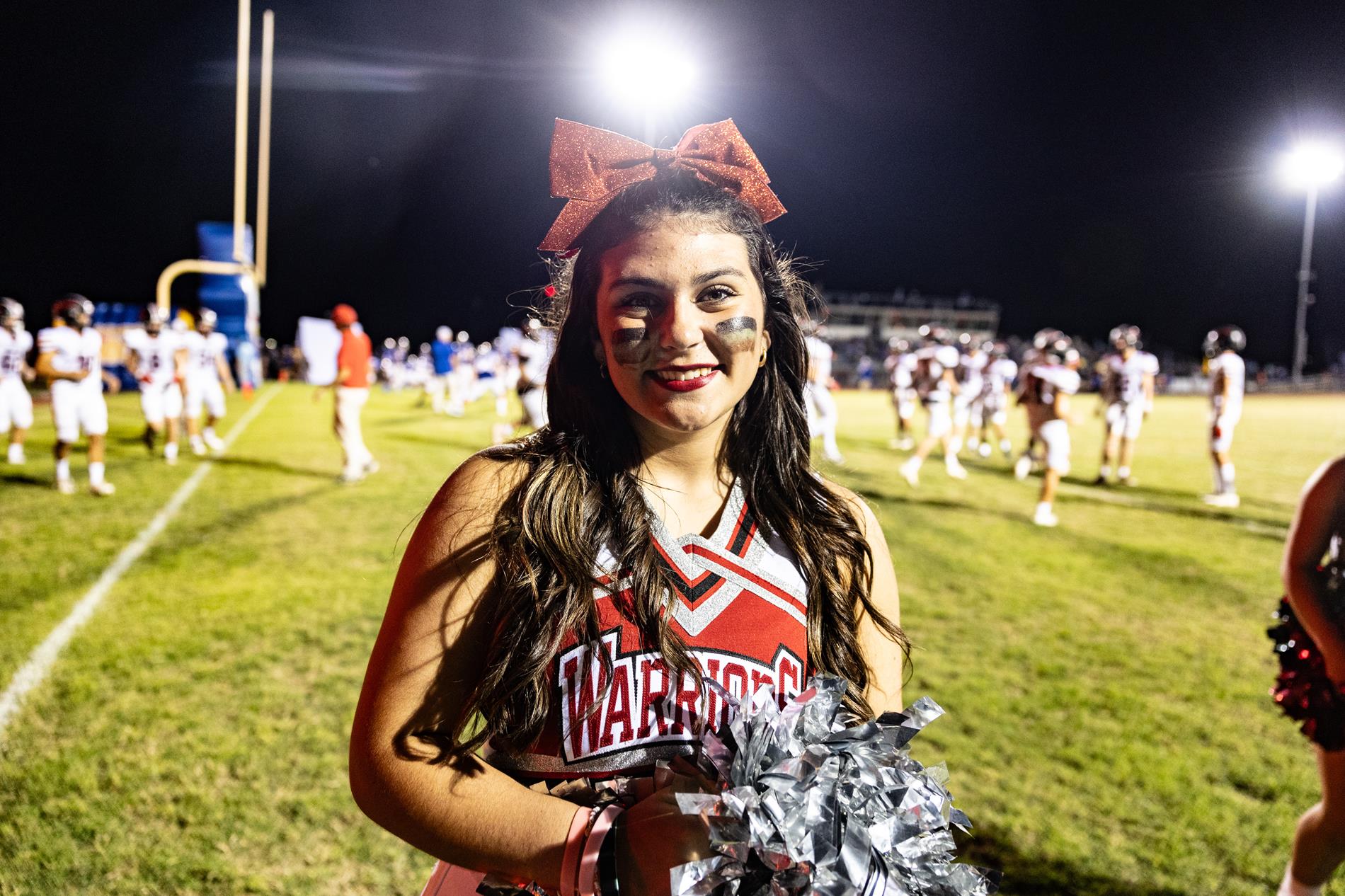 Ingram Tom Moore cheerleaders at Comfort High School