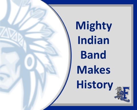 marching band makes history logo
