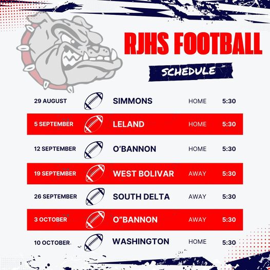 RHS JH Football Schedule