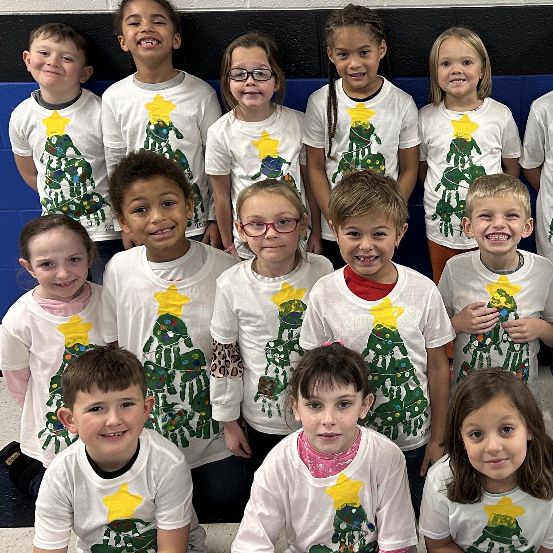 1st grade Christmas tree shirts