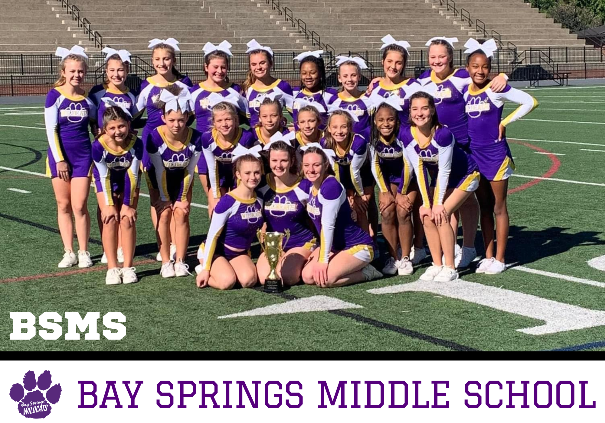 Bay springs middle school cheer picture