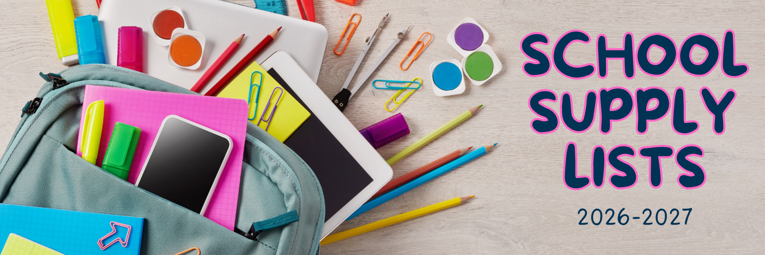 School Supply Lists - backpack with school supplies