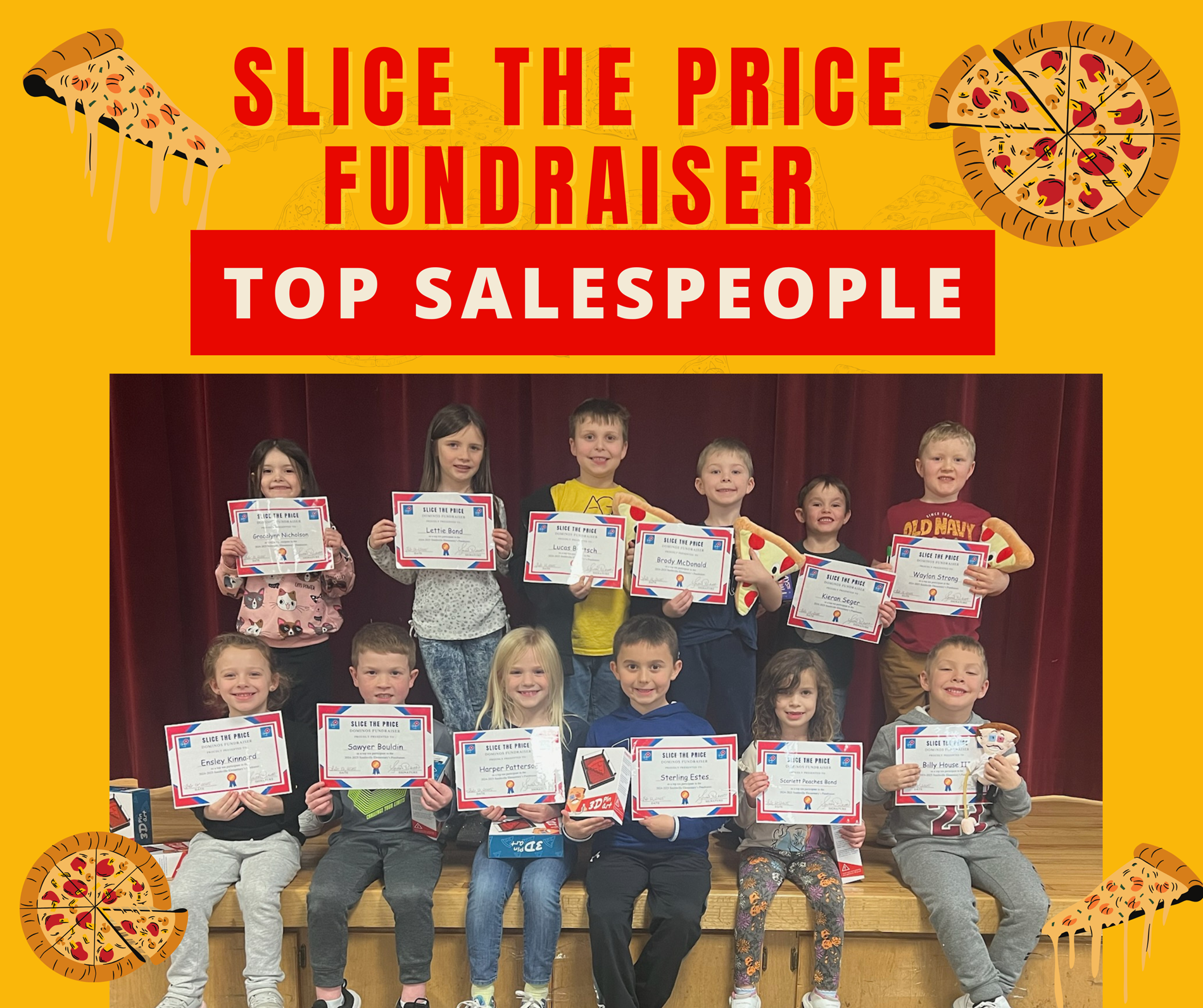 top slice the price fundraiser salespeople