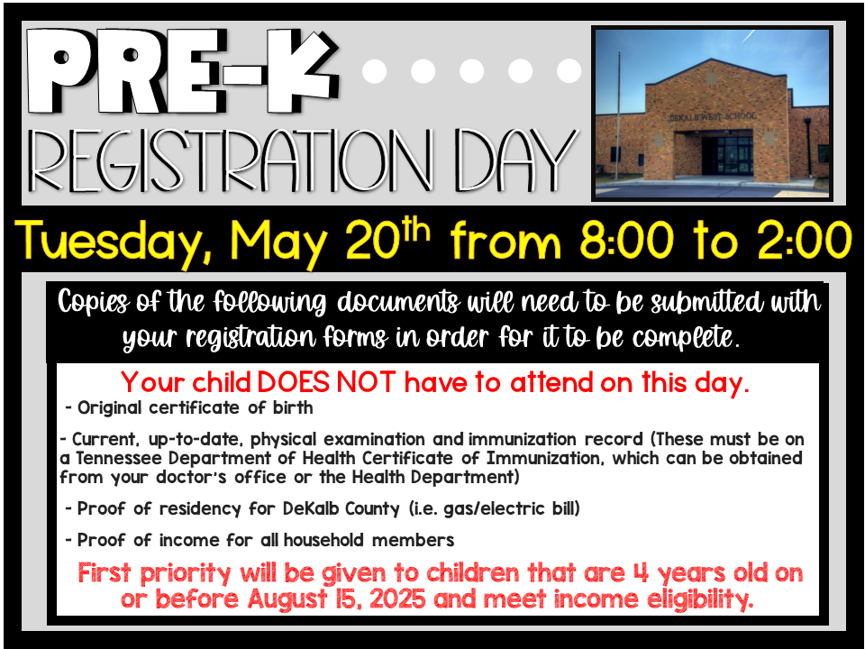 PreK Registration Day PreK Registration Day