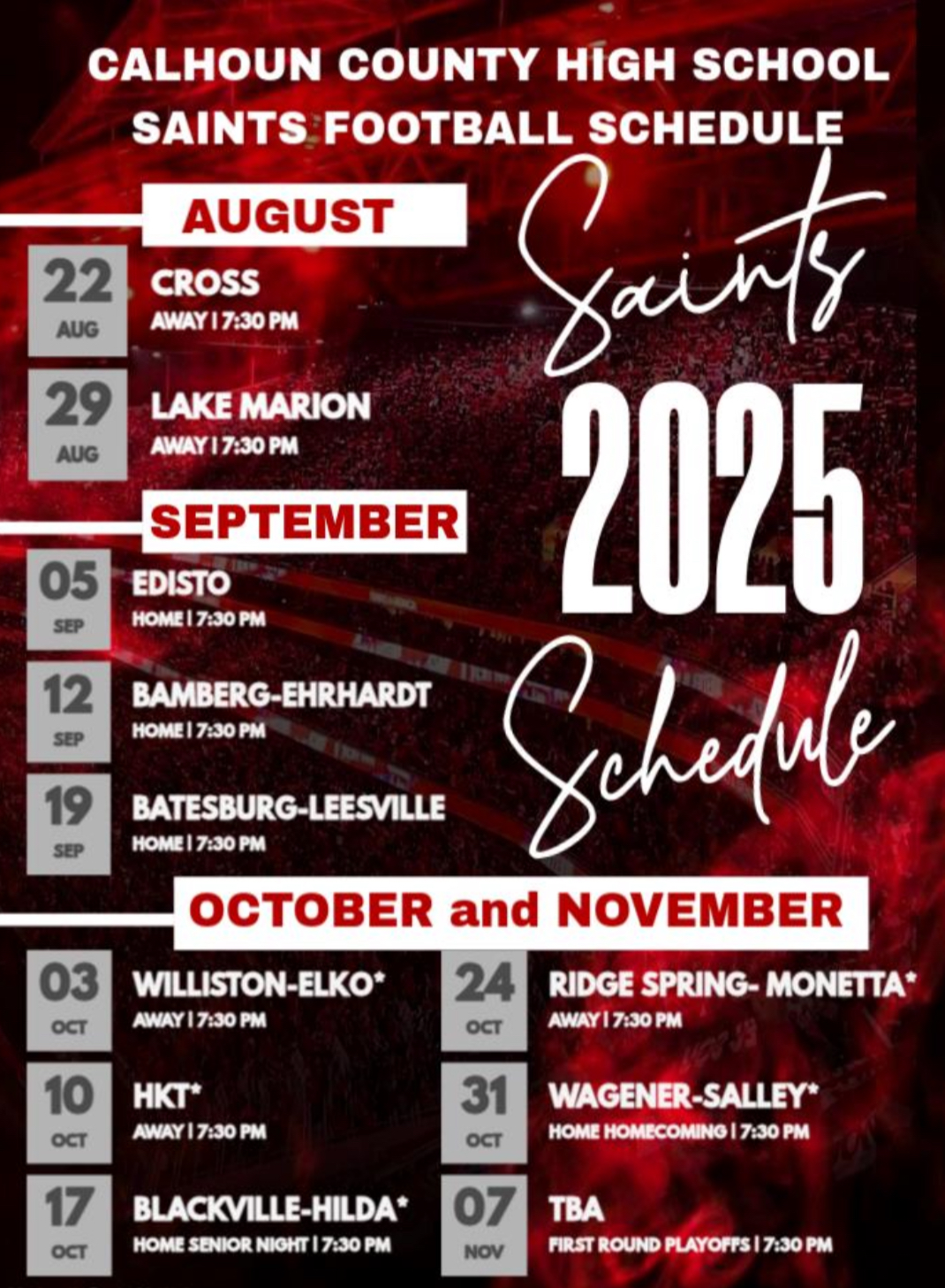 Football Schedule