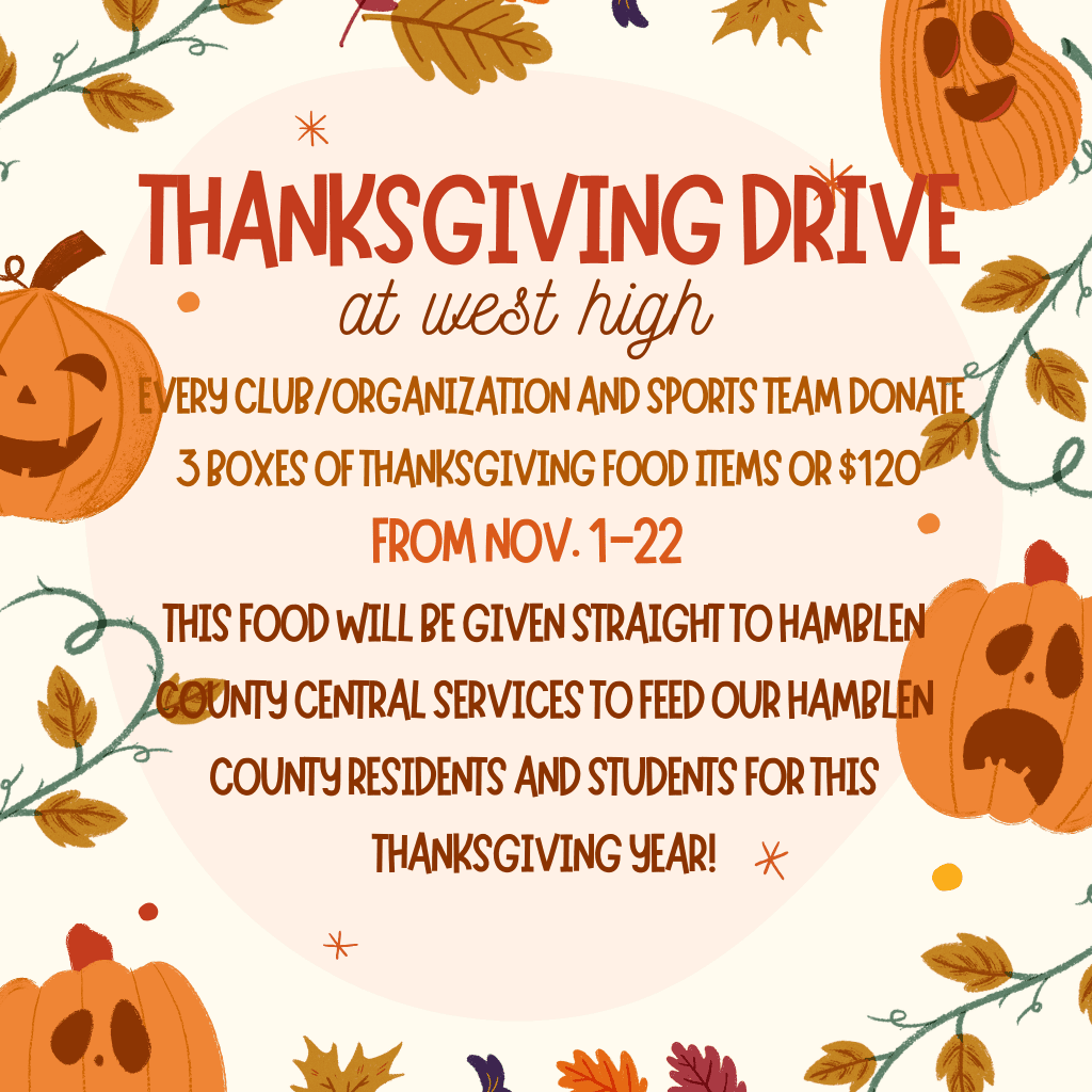 Thanksgiving Drive Nov. 1-22