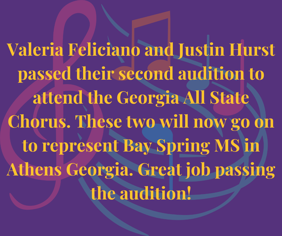 Valeria and Justin make All-State Chorus