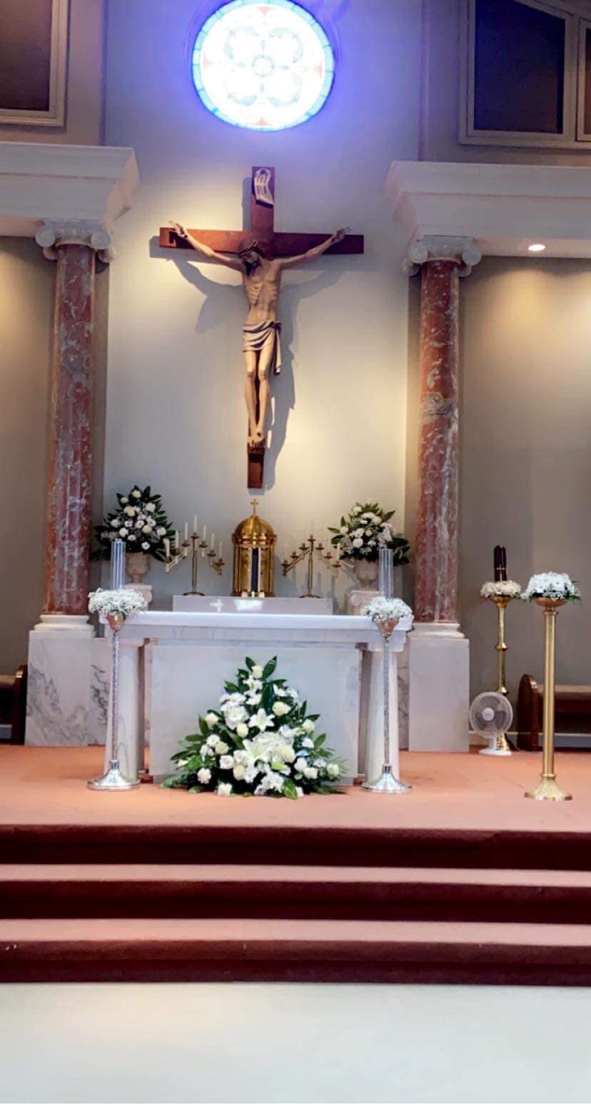 Close shot of altar