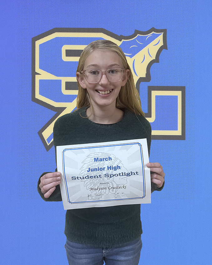 Madyson Gruszecki, November JH Spotlight