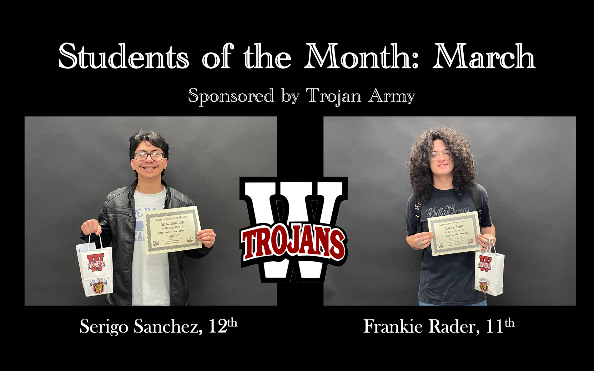 March students of the month.