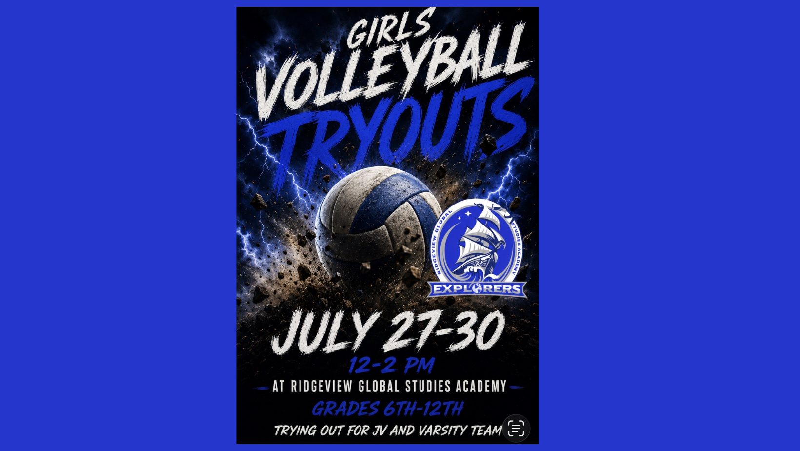 volleyball tryouts