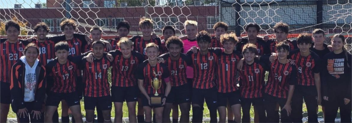 Varsity Boys Soccer RVC Tournament Champions 2025