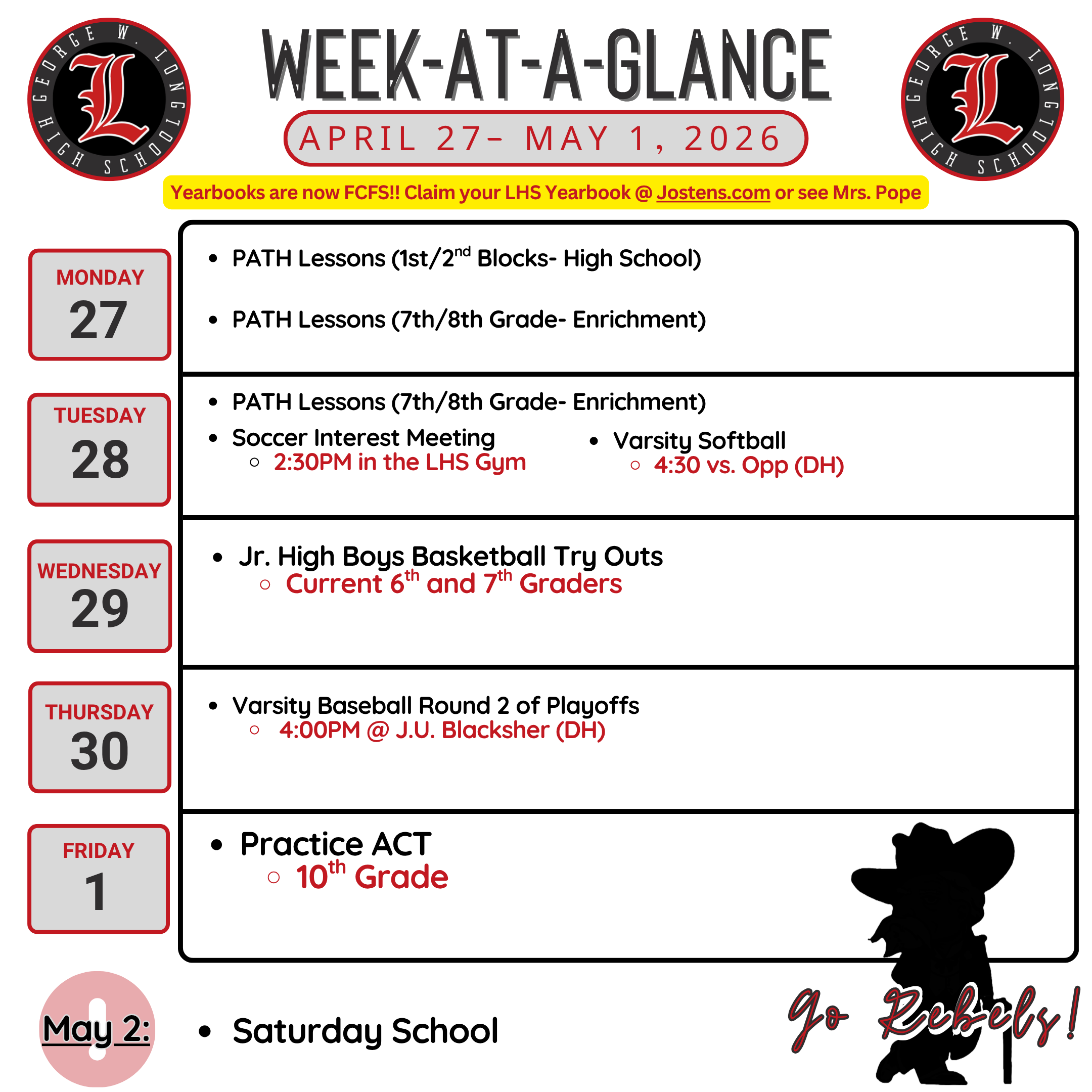 Week at a Glance