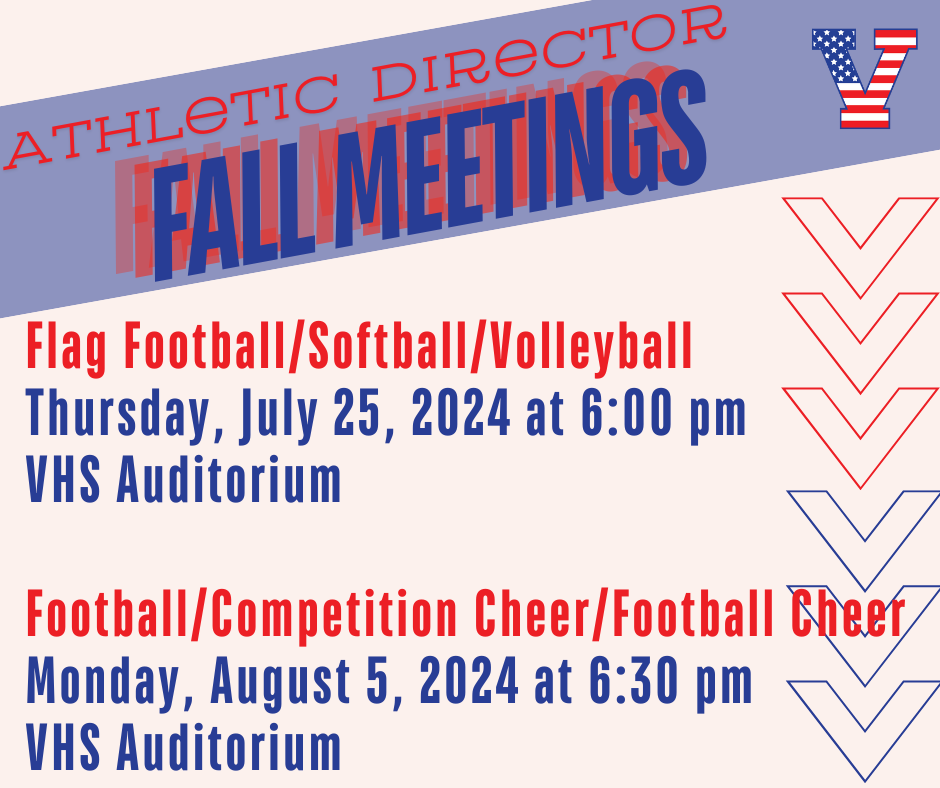 Fall Athletic Director Sports Meetings