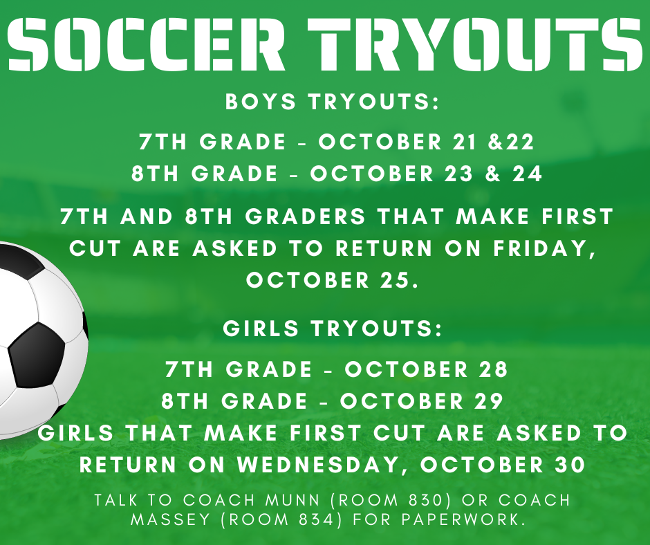 soccer tryouts flyer