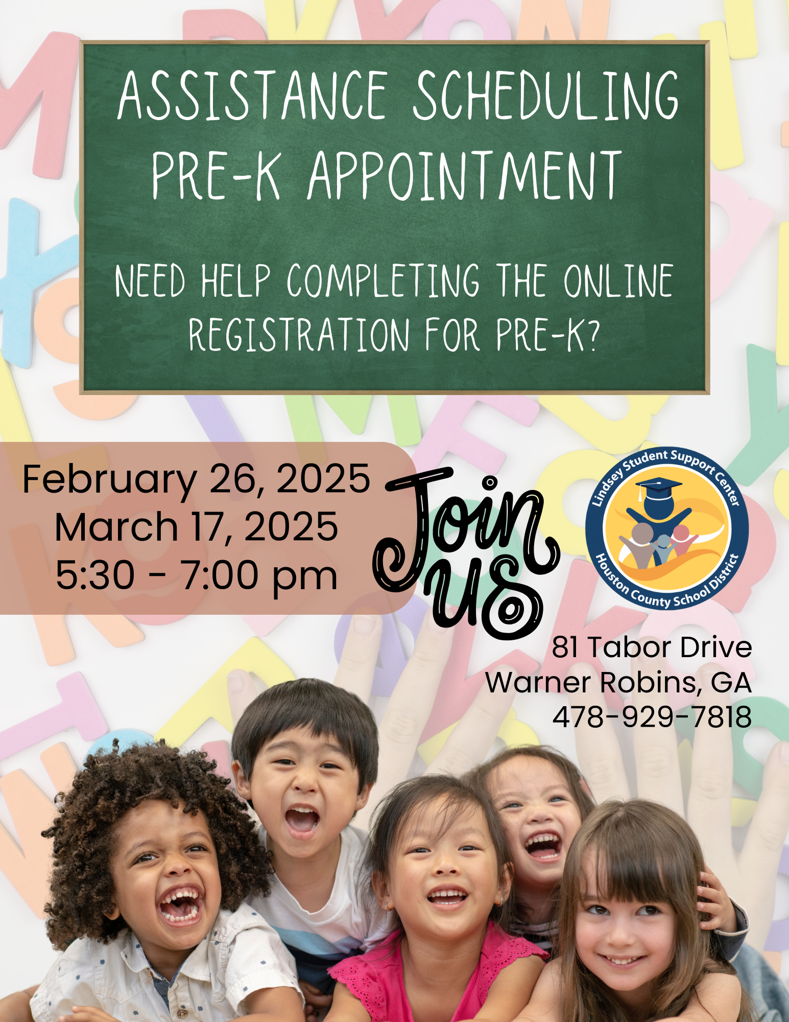 Pre-K Appointment Scheduling Assistance (English)