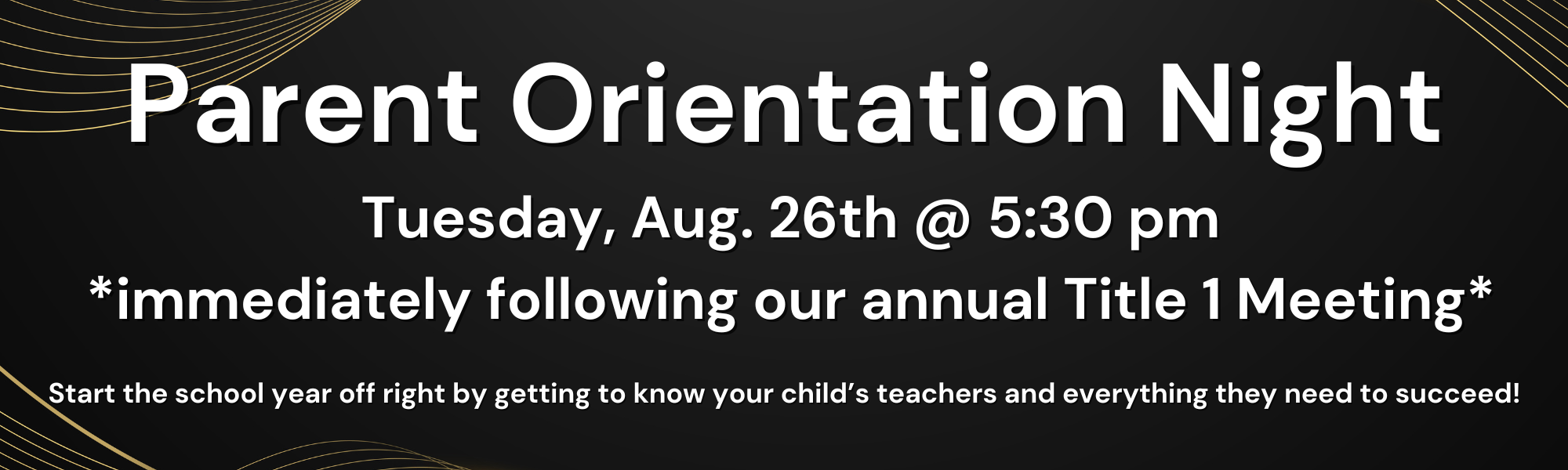 Parent Orientation Night