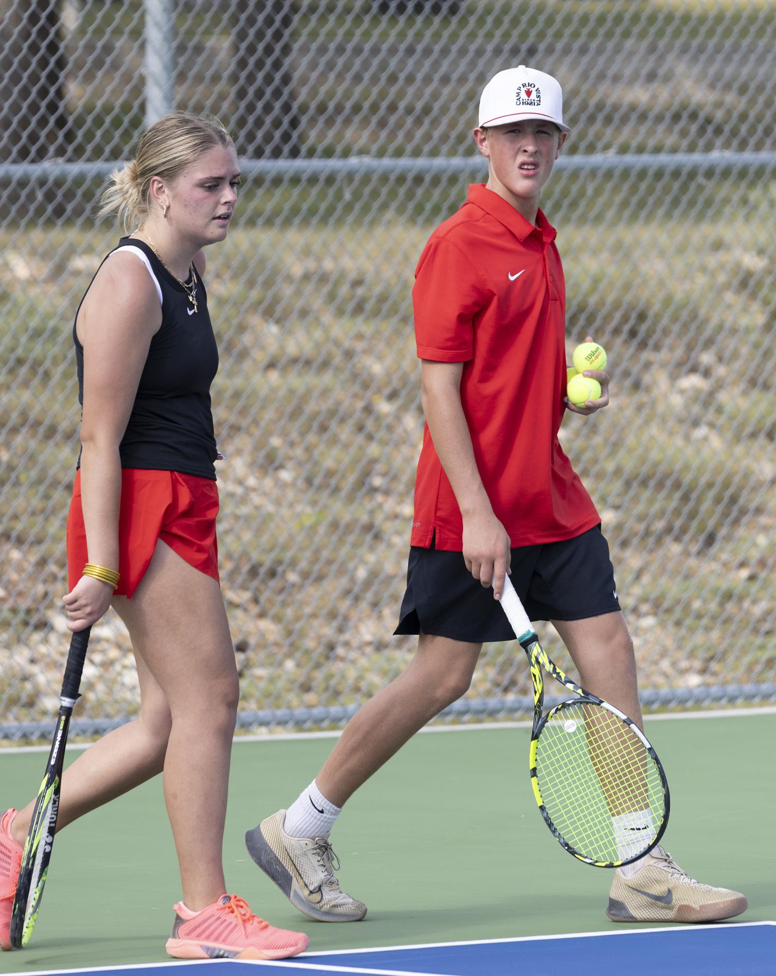 Ingram Tom Moore team tennis vs. Canyon Lake on Sept. 4, 2024