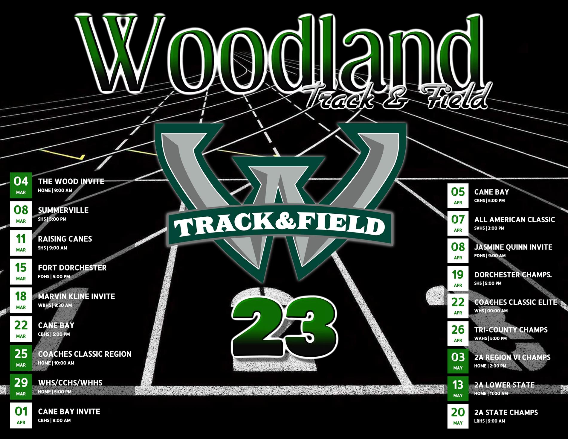 Track & Field Schedule 2023