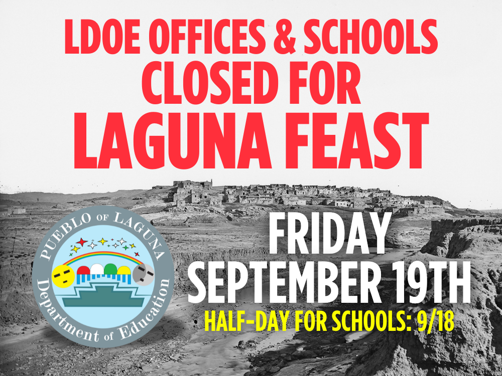 LDOE CLOSED Friday, September 19th (September 18th; dismiss at noon)