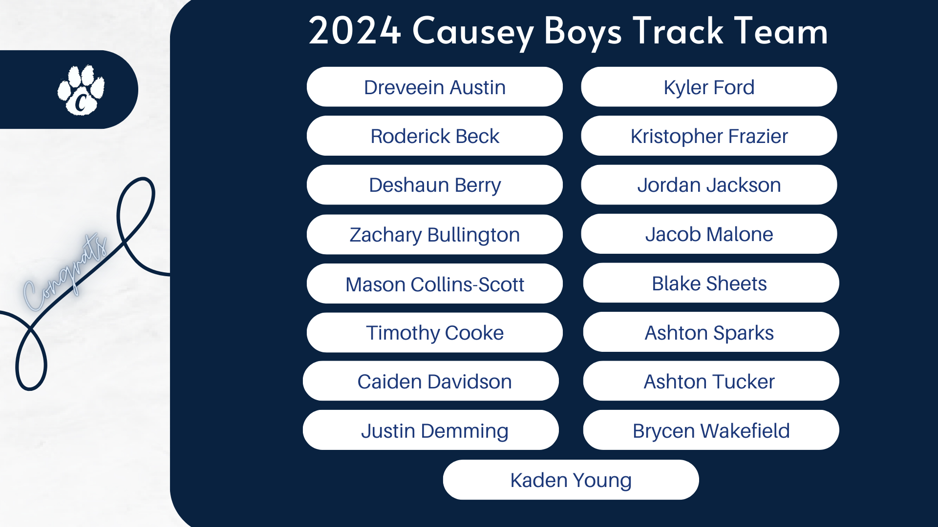 2024 Boys Roster
