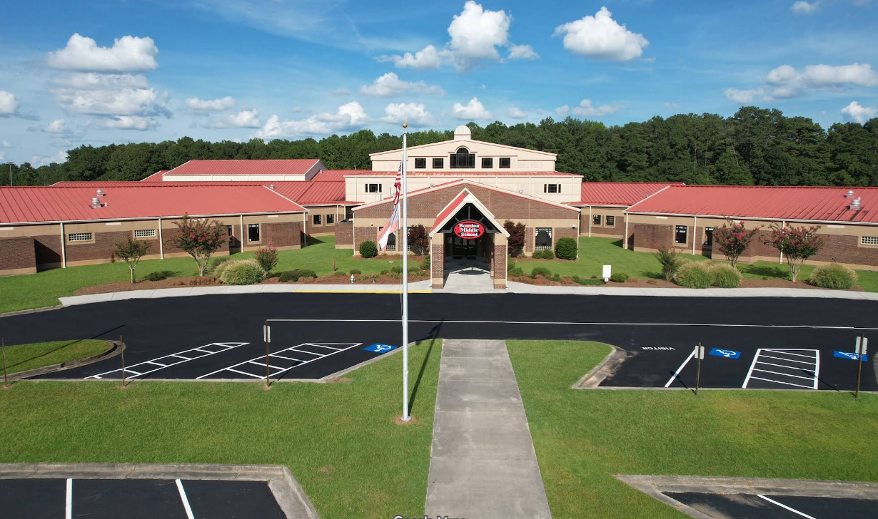 Arial view of Bowdon Middle School