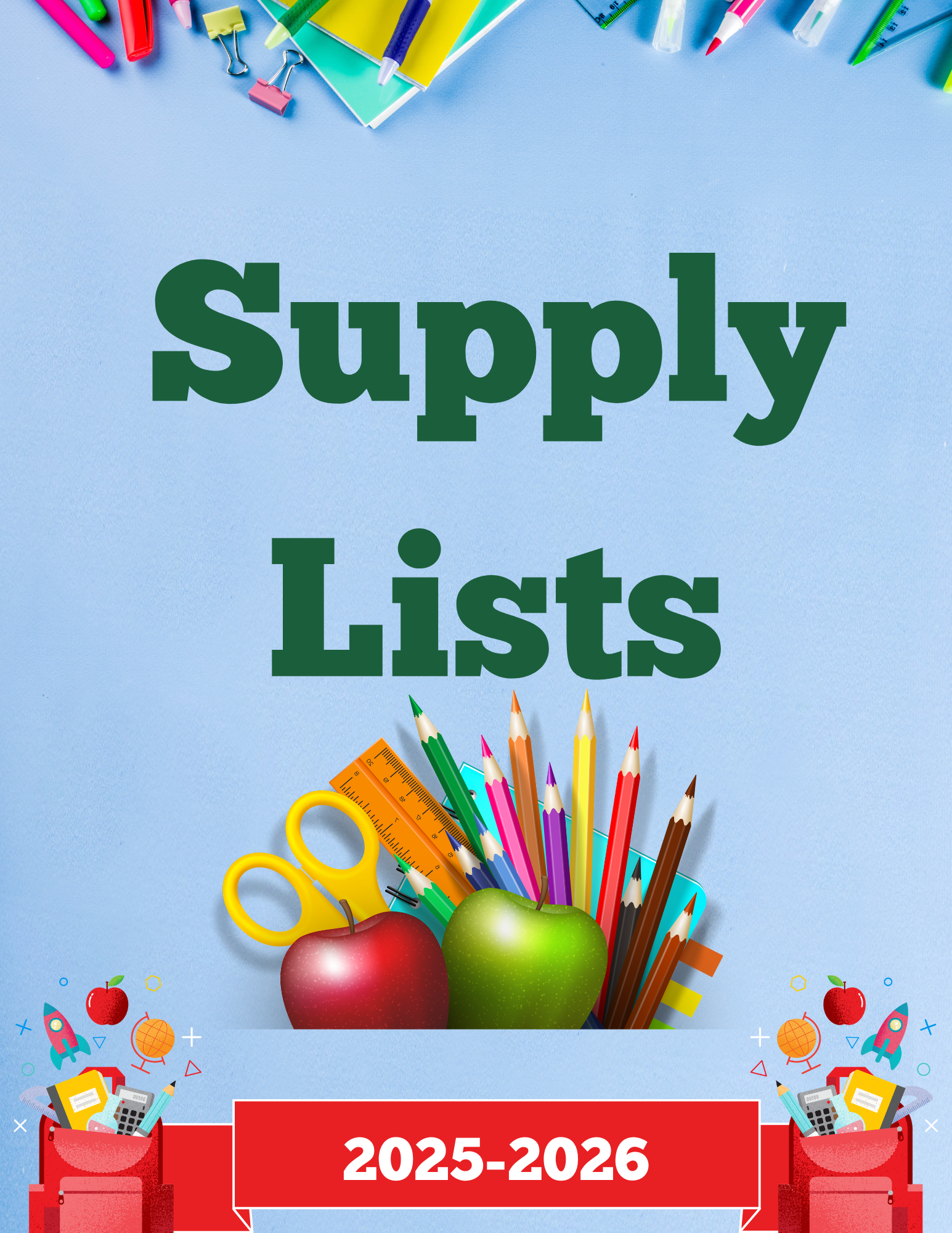 School Supply Items