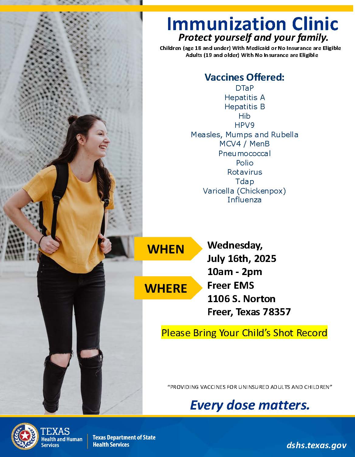 Immunization Clinic Flyer