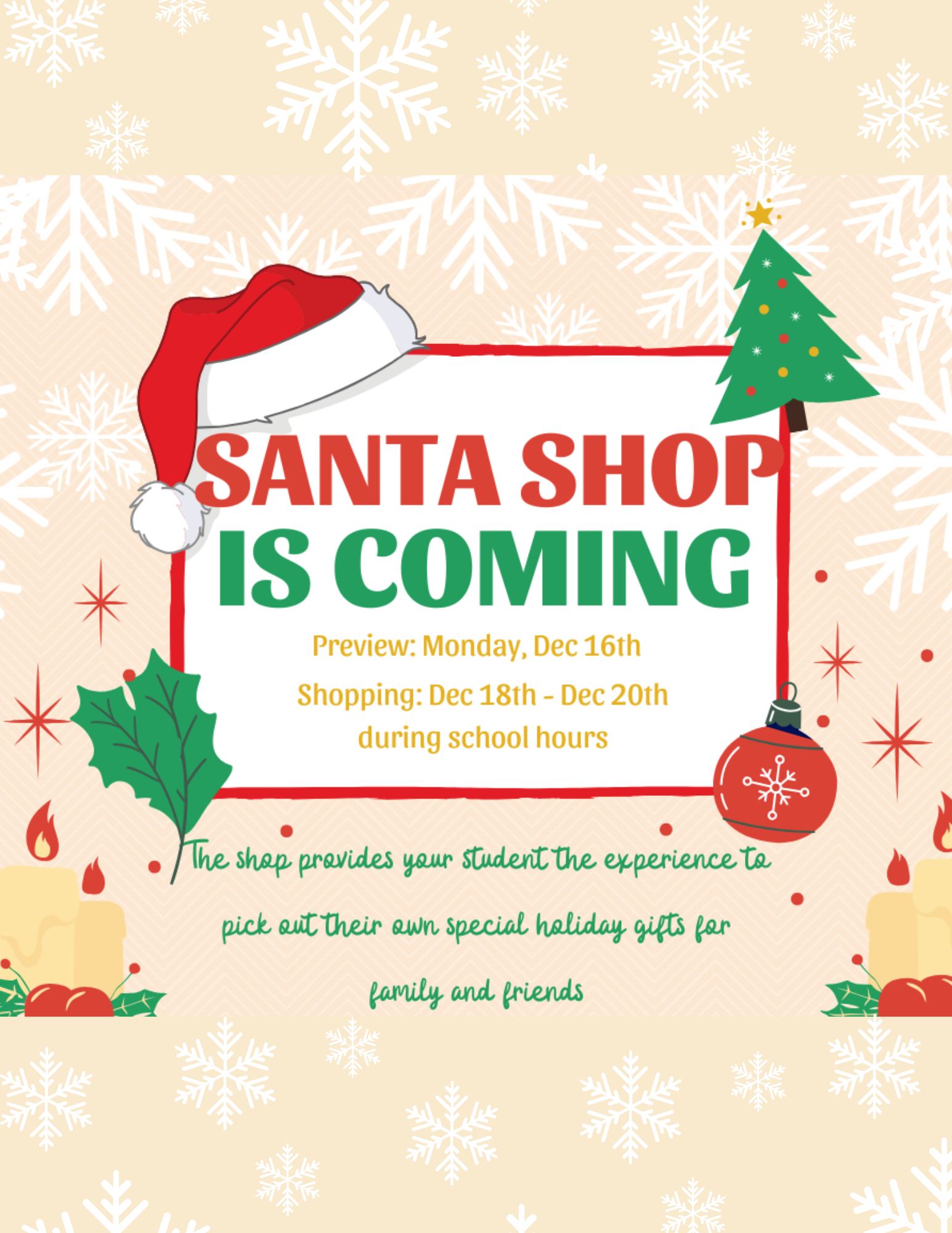 Santa Shop Flyer